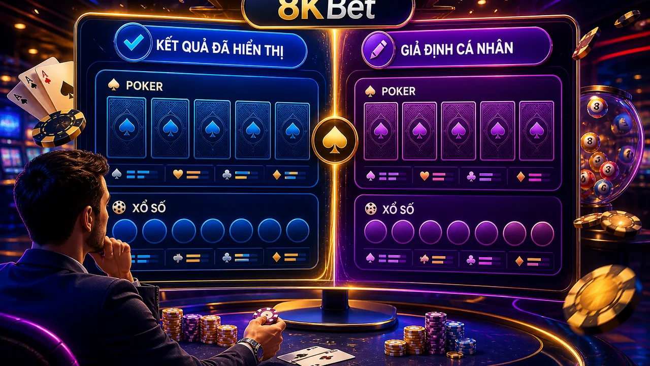 Đọc kết quả sau mỗi ván: FAQ 8KBet để tránh suy diễn quy luật