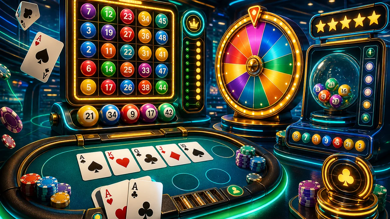 Poker cơ bản và các loại xổ số nổi bật trên 8KBet cho người mới